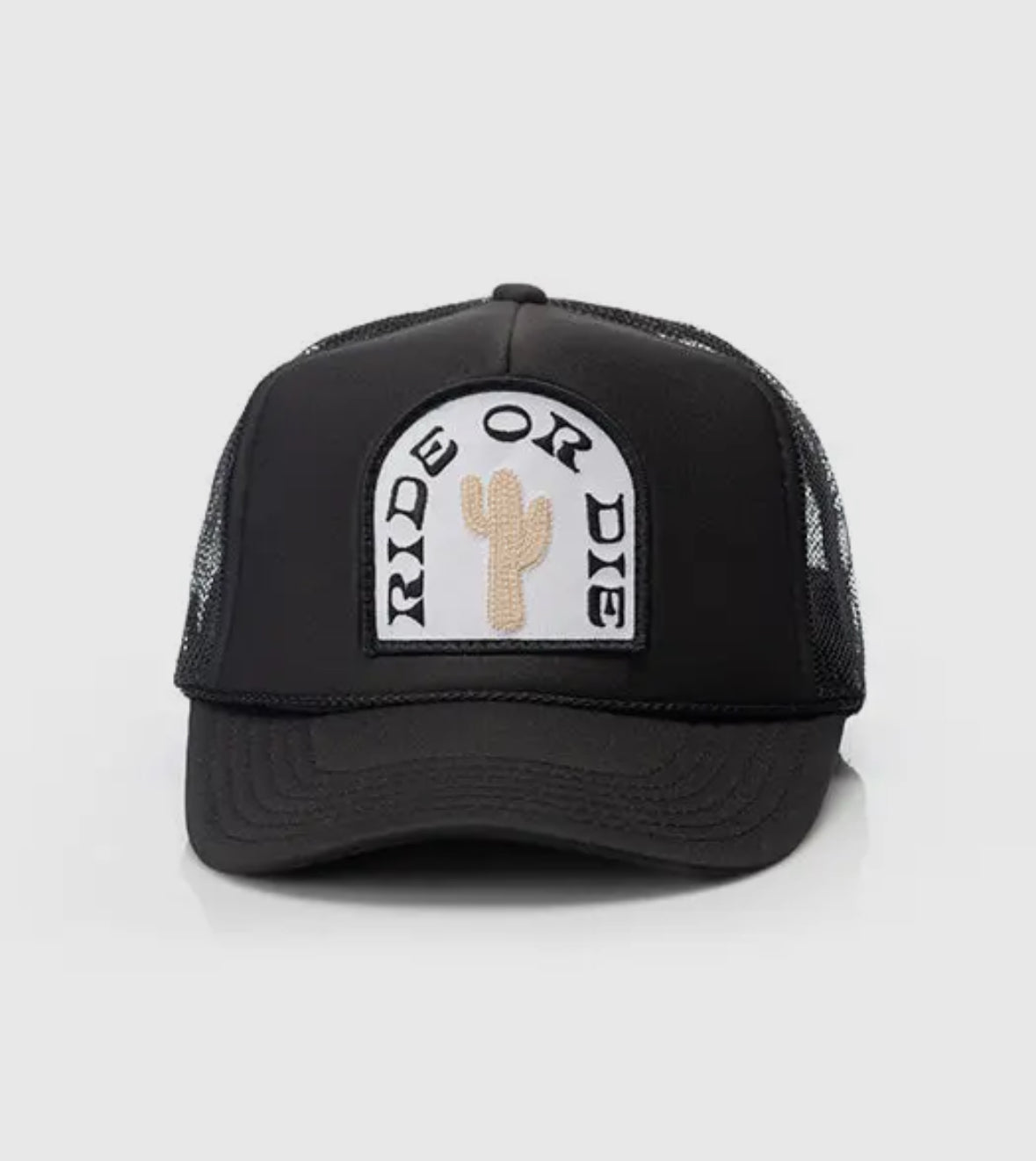 Ride or Die Patch Trucker Hat Local Beach