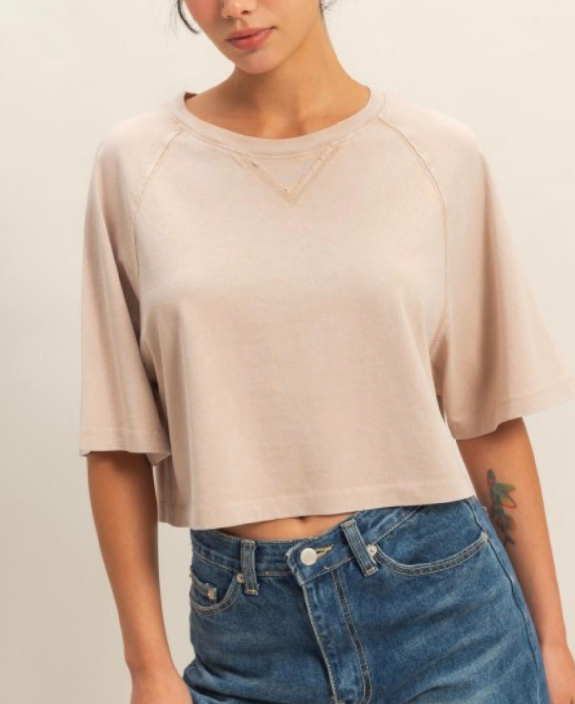 Nora Tee-Dark Taupe