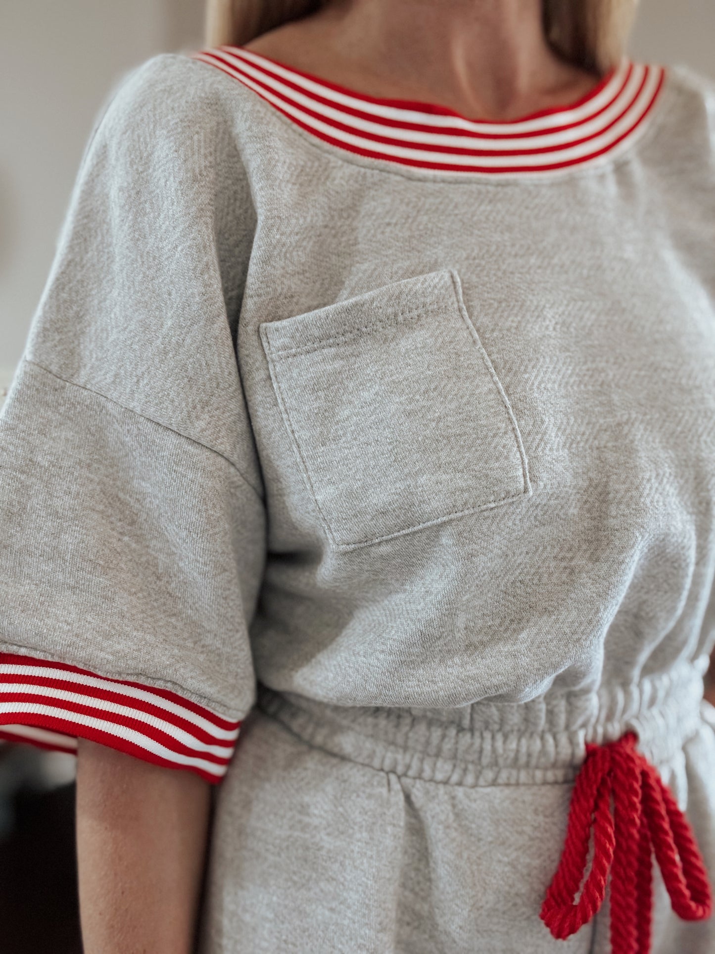 Heather Grey Romper
