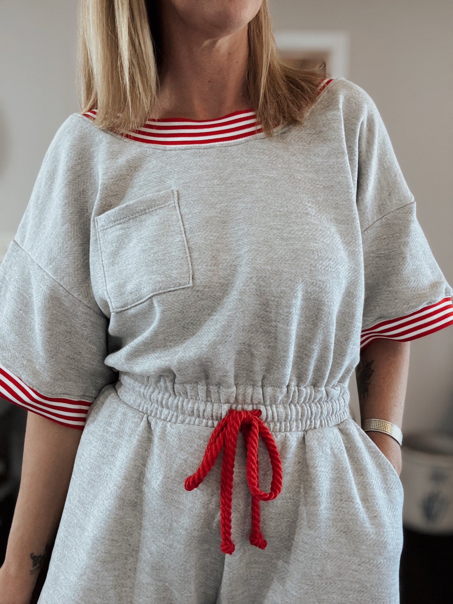Heather Grey Romper