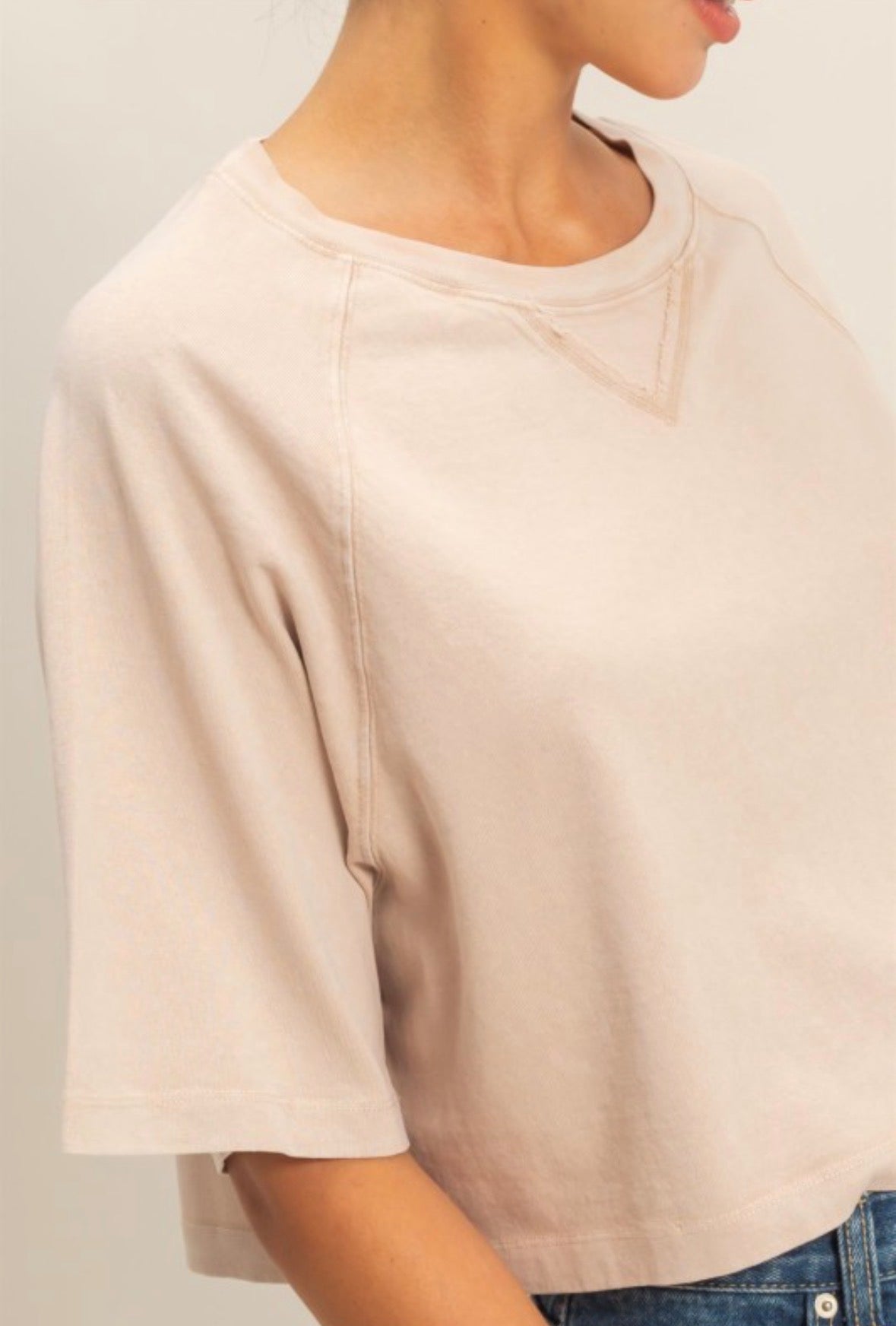 Nora Tee-Dark Taupe