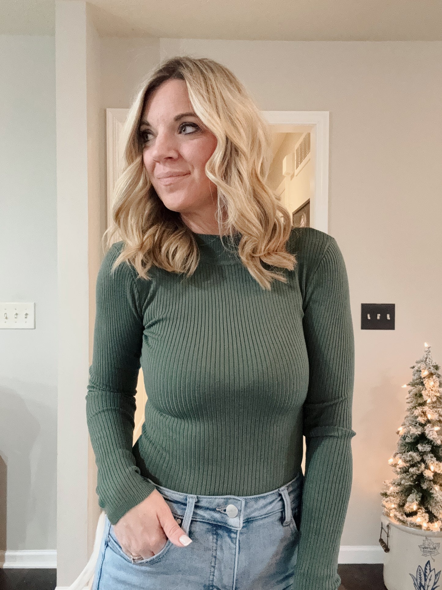 Ribbed Knit Bodysuit