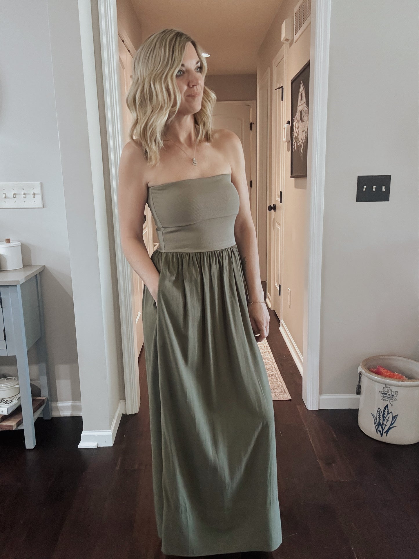 Simply Olive Maxi Dress