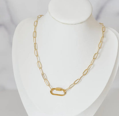 Leah Paperclip 18k gold plated