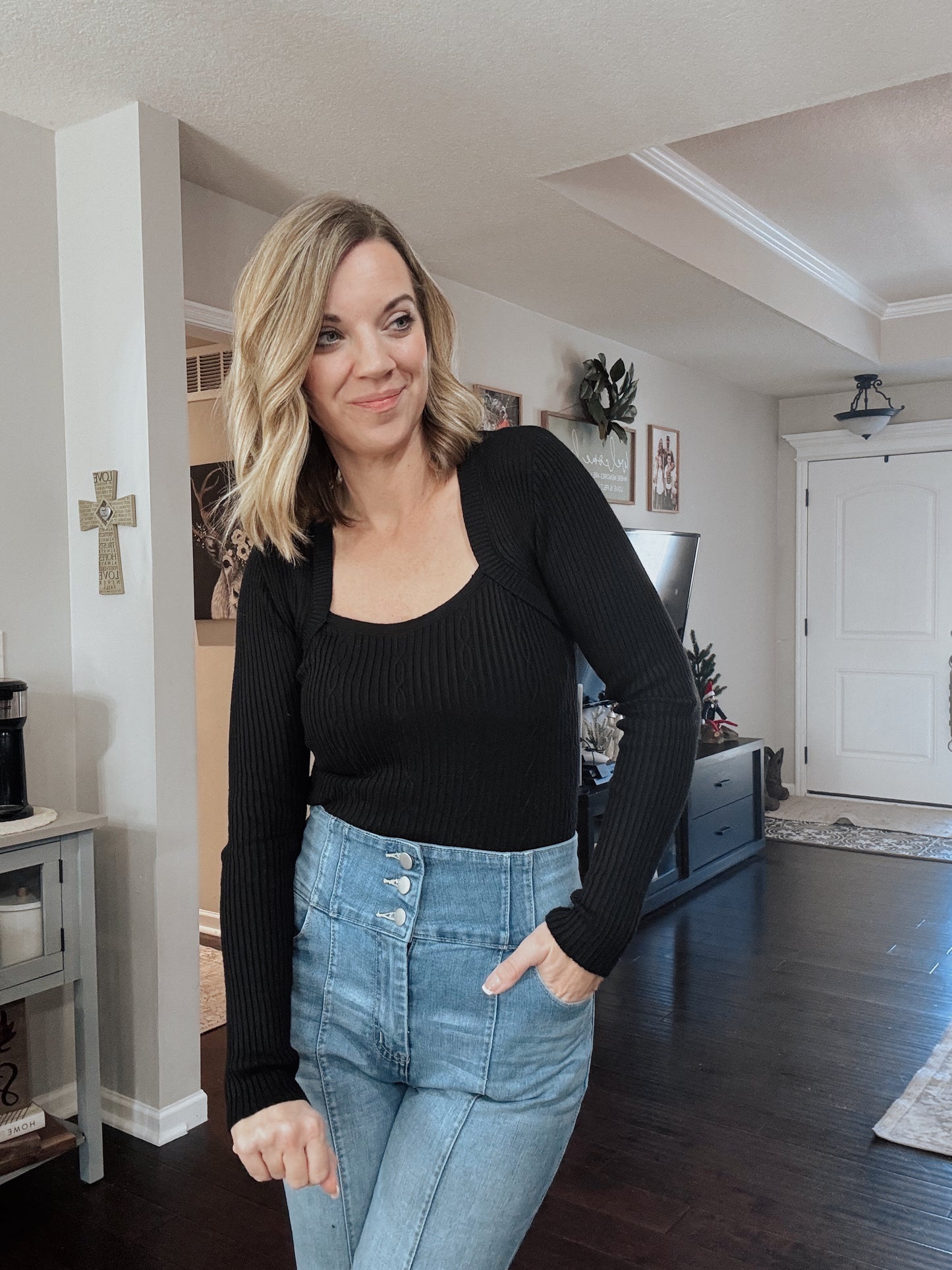 Square Neck Sweater
