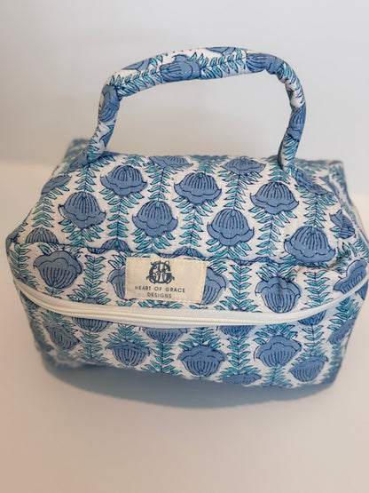 Ocean Blooms Cosmetic Bag