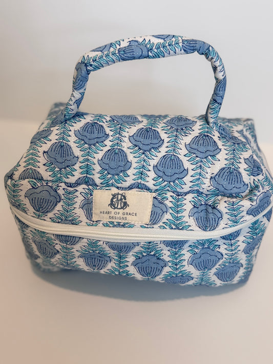 Ocean Blooms Cosmetic Bag
