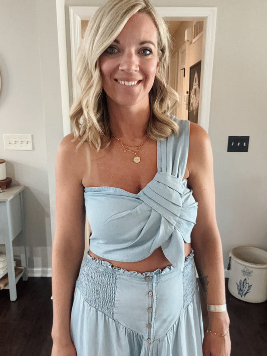 Mila Chambray Top