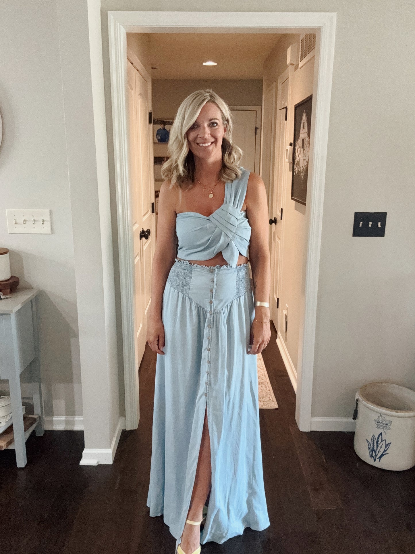 Mila Chambray Top
