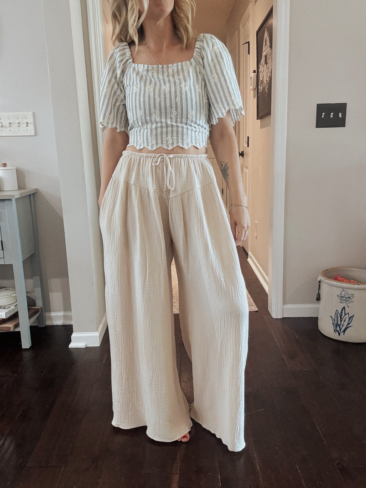 Coastal Cloud Gauze Pants