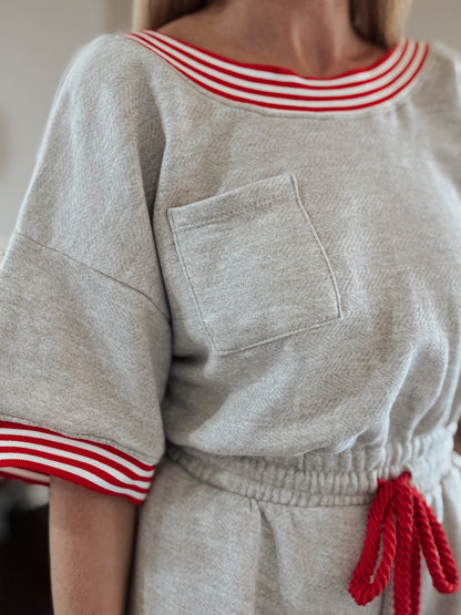 Heather Grey Romper