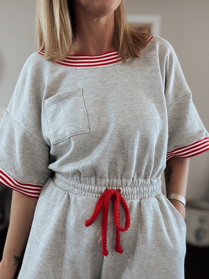 Heather Grey Romper