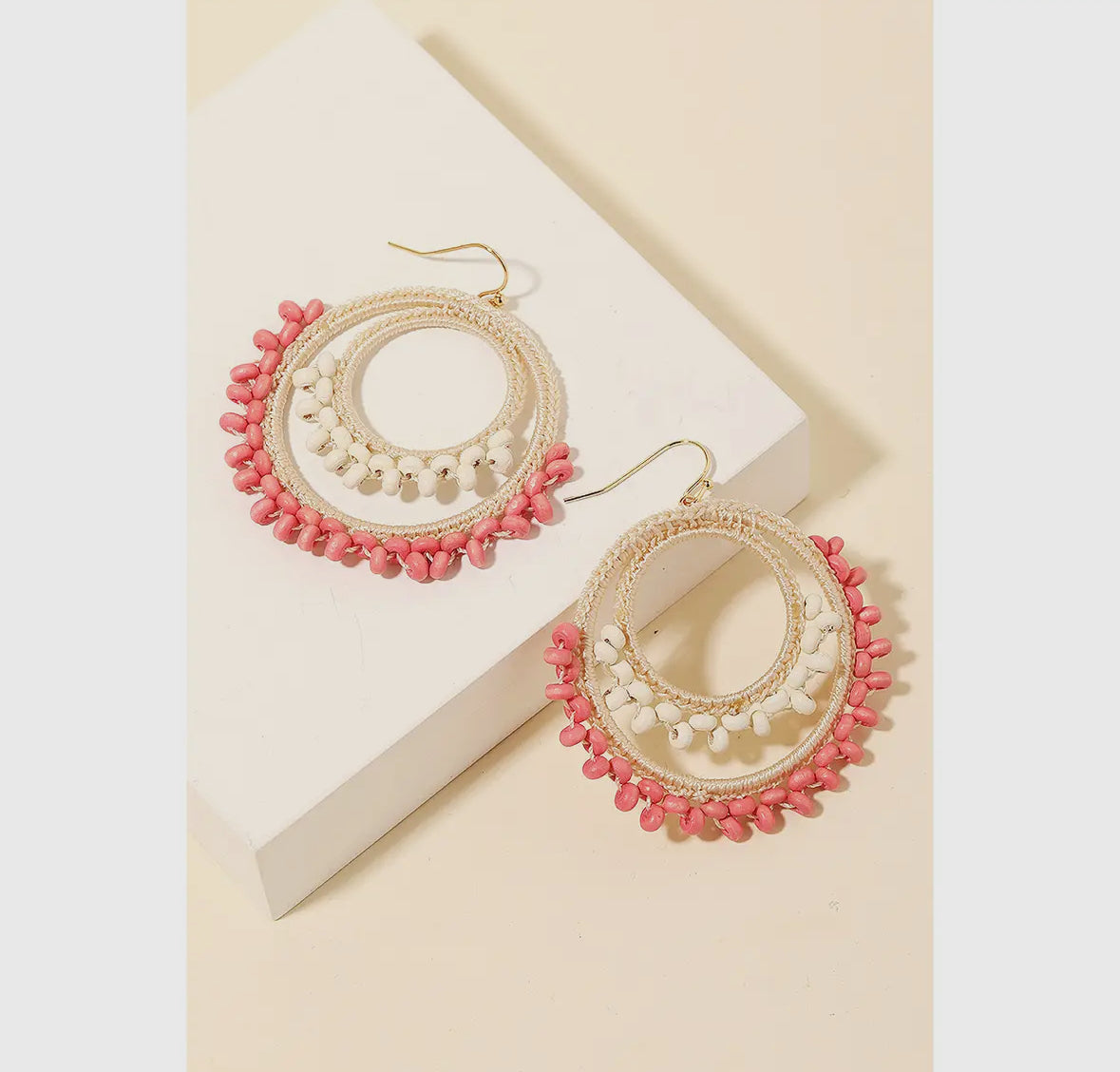 Layered Beaded Earrings