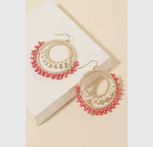 Layered Beaded Earrings