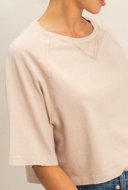 Nora Tee-Dark Taupe