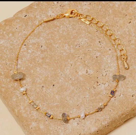 Stone & Pearl Bracelet