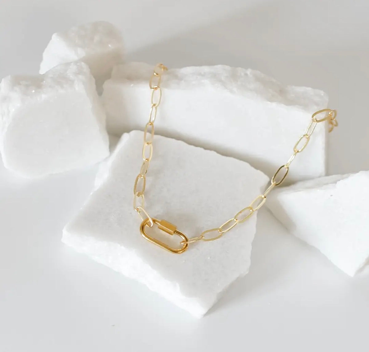 Leah Paperclip 18k gold plated