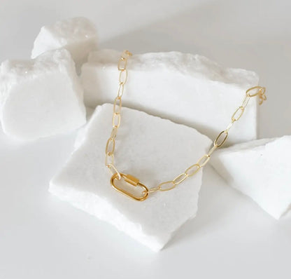 Leah Paperclip 18k gold plated