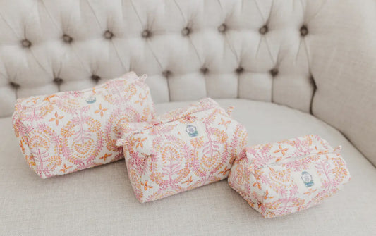 Rosemary Quilted Cosmetic Bag (Large)