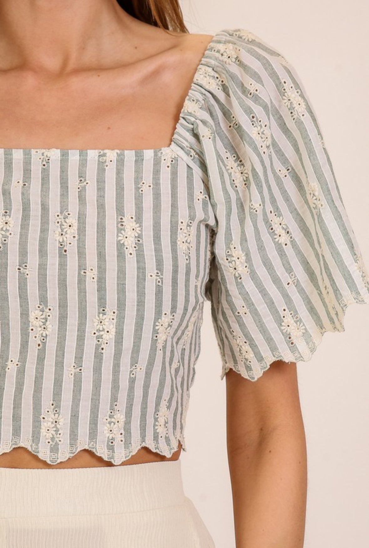 Izzy Eyelet Top