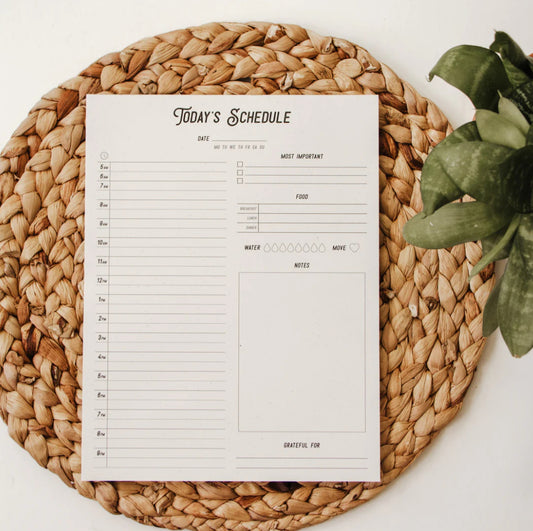 Daily Schedule Notepad