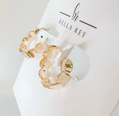 Grace Hoops - 18k gold plated